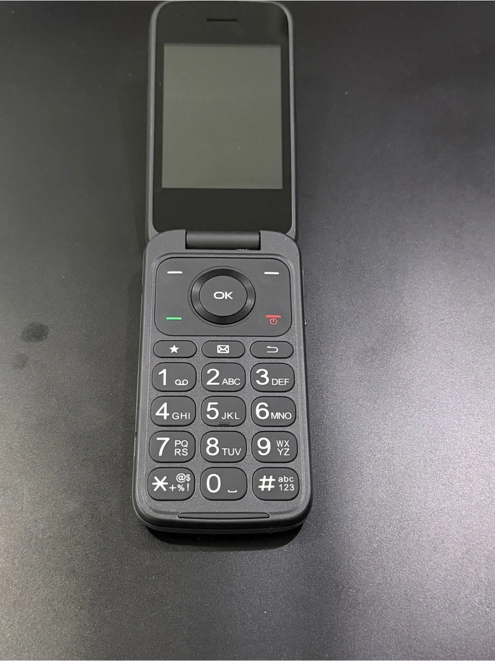 TCL Flip Phone in Charcoal Gray with External Display